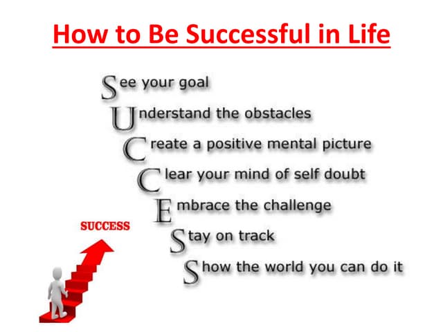 How To Be Successful In Life | Ppt