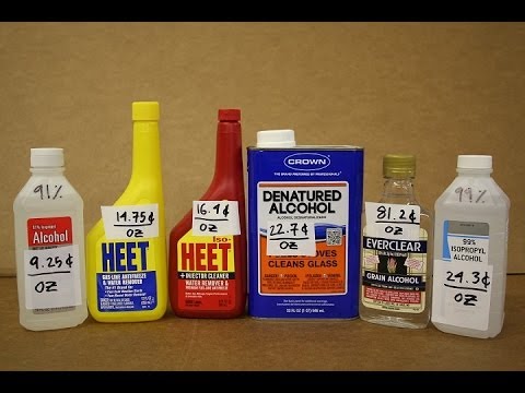 Alcohol Stove Fuel, Which Is Best? Six Alcohol Fuels Directly Compared. -  Youtube