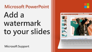 How To Add A Watermark In Powerpoint | Microsoft - Youtube